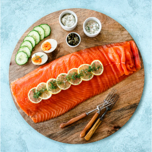 烟熏三文鱼配菜 - 1kg 长片