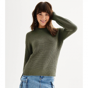 青少年圆领套头毛衣 多色选