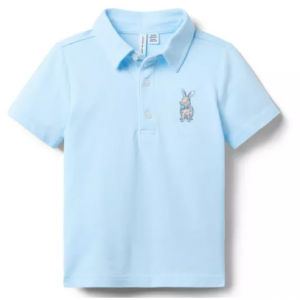 兔子刺绣polo短袖