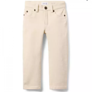 淡褐色水系修身牛仔裤