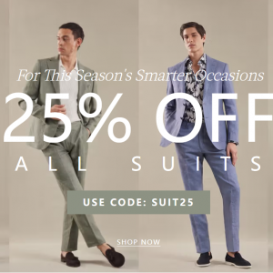 Hawes & Curtis UK - 25% Off All Suits 