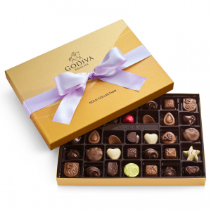 Godiva 什锦巧克力金装礼盒 兰花丝带 36颗装