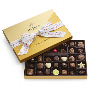 Godiva 什锦巧克力金装礼盒 生日快乐丝带 36颗装