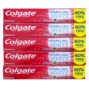 Colgate 含氟防蛀牙膏 肉桂薄荷味 5支 @ Amazon