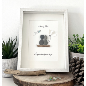 Personalized Sea Glass 1st Anniversary “Paper Year” @ We're NOT On A Break