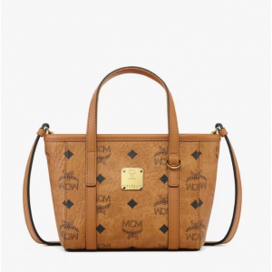 MCM Toni Top-Zip Shopper in Visetos