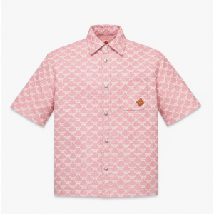MCM Lauretos Shirt in Denim Jacquard 印花牛仔襯衣