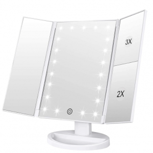 WEILY Makeup Mirror with 21 LED Lights,Two Power Supply Modes @ Amazon