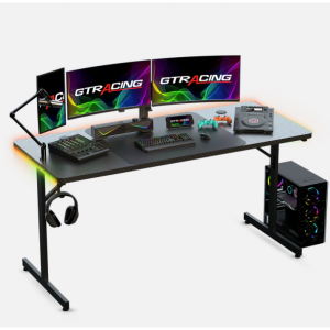 71% off T-Shaped Series RGB Gaming Desk GTP200 @GTRacing