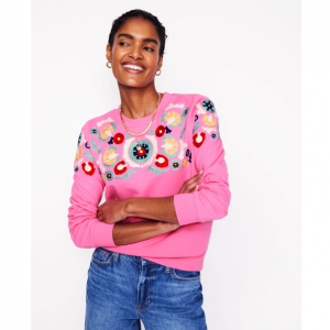 Boden Hannah 女士刺绣运动衫