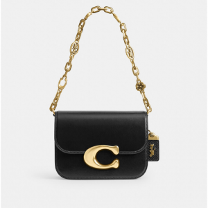 Coach Idol Bag With Horse And Carriage Chain And Snakeskin Detail 单肩包
