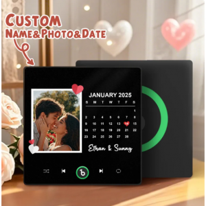 個性化愛情照片日曆音樂冰箱貼周年紀念禮物