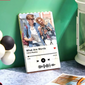 個性化照片積木定製音樂代碼禮物