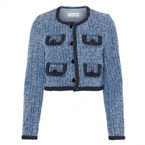 SELF PORTRAIT Textured 牛仔夹克