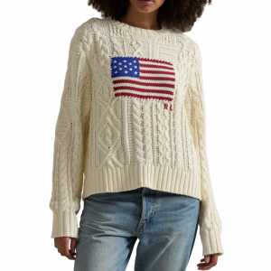 Polo Ralph Lauren Flag Aran-Knit 毛衣