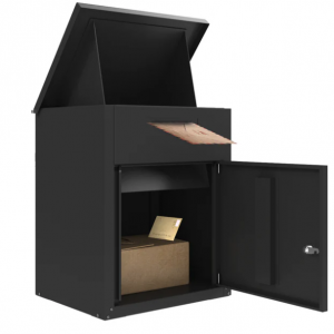 YODOLLA Package Delivery Box for Outside, Black (13.7" x 17.7" x 21.6")