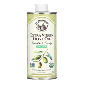 La Tourangelle, Organic Extra Virgin Olive Oil, Smooth & Fruity, 25.4 fl oz (750 ml)