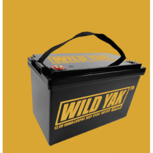 $100 off Wild Yak Lithium 12.8v 100ah Trolling Motor Deep Cycle Lifepo4 Battery @Wild Yak