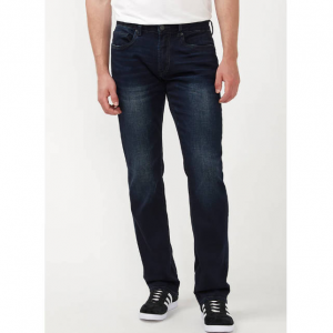 Buffalo David Bitton Straight Six Men's Jeans in Authentic and Deep Indigo - BM20457