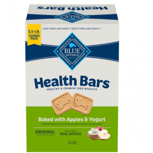 Blue Buffalo Health Bars Crunchy Dog Biscuits, Oven-Baked With Natural Ingredients, Apples &Yogurt