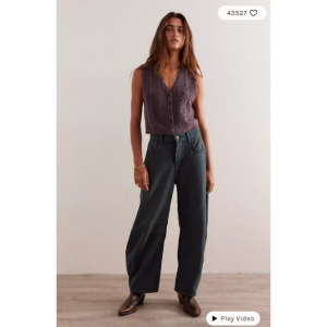 We The Free Good Luck 中腰筒形牛仔裤