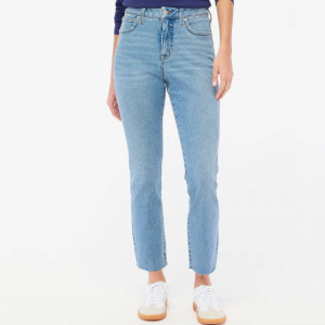 J.Crew Heart-print essential straight jean in all-day stretch