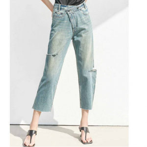 MO&Co. Cotton Cut-out 牛仔褲