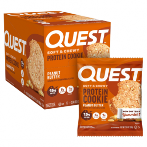Quest Nutrition Peanut Butter Protein Cookie, High Protein, Low Carb, 12 Count @ Amazon