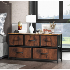 Sweetcrispy Dresser for Bedroom 5 Fabric Drawers @ Amazon