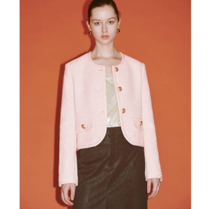 Urban Revivo 圆领花呢夹克