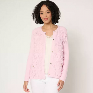 Susan Graver Textured Fringe 针织开衫