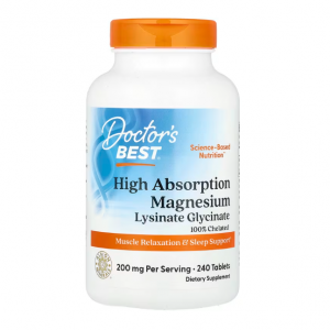 Doctor's Best, 高吸收镁,200 毫克,240 片(每片 100 毫克)