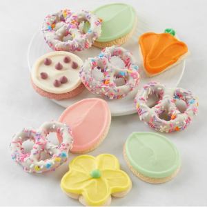 Cheryl's 复活节奶油糖霜饼干和椒盐脆饼 - 10块