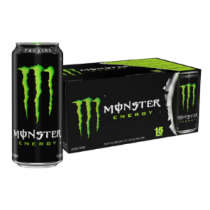 Monster Energy Drink, Green, Original, 16 Ounce (Pack of 15) @ Amazon