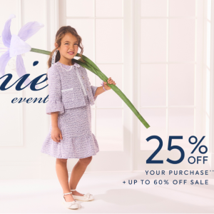 Up To 60% Off Sale + Extra 25% Off Sitewide @ Janie and Jack