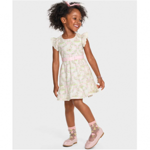 The Children’s Place 幼儿兔子荷叶边连衣裙