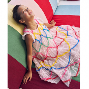Boden Rainbow Ombre Tulle 女童连衣裙