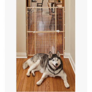 MidWest 木质/金属丝网宠物门，44 英寸