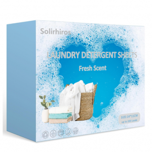 Solirhiros Laundry Detergent Sheets (200 Loads), Plastic-Free @ Amazon