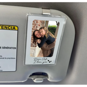 Photo Car Visor Clip - Drive safe, Love You Mom