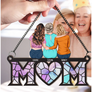 Mother's Day Gift For Mom - Personalized Window Hanging Suncatcher Ornament