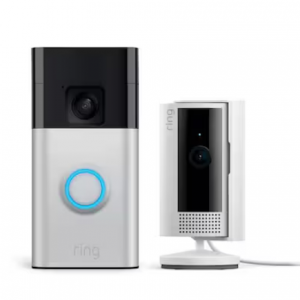Ring Starter 套装，带电池门铃和室内摄像头