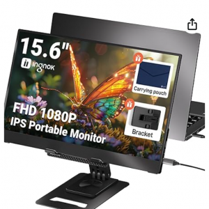 27% off Portable Monitor, Ultra Slim 15.6 Inch FHD IPS Laptop Screen Extender @Amazon