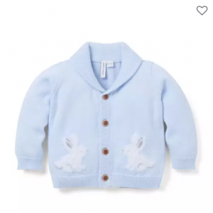 Janie and Jack The Bunny Shawl Collar Baby Cardigan 针织开衫