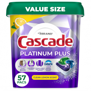 Cascade Platinum Plus 强效洁净洗碗球 57颗装 @ Amazon