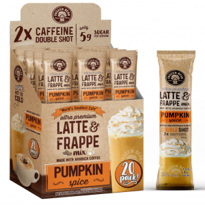 The Frozen Bean - Pumpkin Spice Frappe & Latte Instant Mix (20) 0.53oz @ Amazon