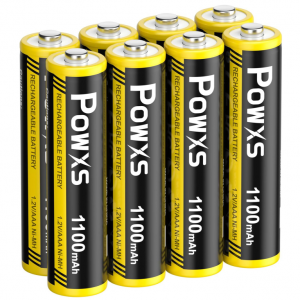 POWXS 可充电 AAA 7号电池 8颗装 @ Amazon
