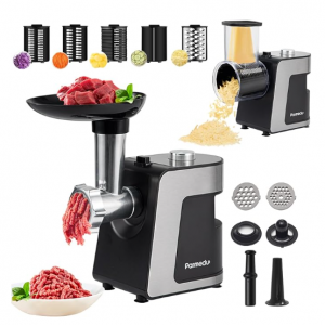 Parmedu Electric Cheese Grater & Meat Grinder: 2 in 1 @ Amazon