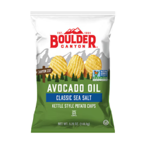 Boulder Canyon Avocado Oil Kettle Style Potato Chips Classic Sea Salt -- 5.25 oz