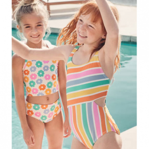 Hanna Andersson 女童连体镂空泳衣